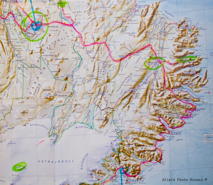 The route for the day.