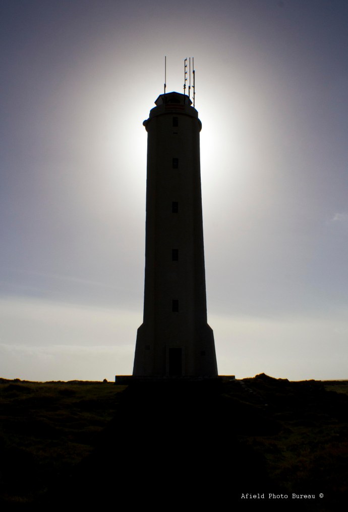 A lighthouse near Hellnar. Very phallic, this one.
