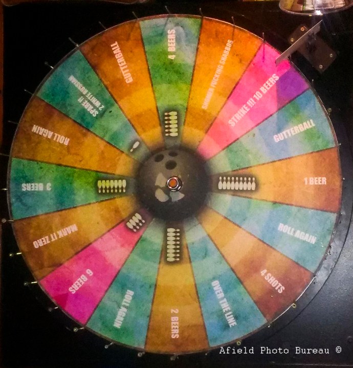 The wheel I did not spin.