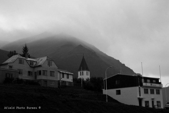 The mountains literally meet the sea here so you build where you can.